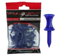Graduated Tees The Club Lot de 30 Tees de Golf gradués en Plastique Bleu 3,8 cm T-Shirt Unisexe, 18 mm