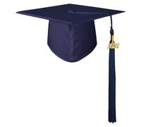 GraduatePro 2026 Chapeau de Graduation Adulte avec Mat Brillant Capuchon de diplôme d'études collégiales garçons et Filles sans Distinction de Sexe Unisexe 18 Couleurs
