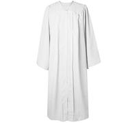 GraduatePro Clergé Robe Pulpit Prêtre pour Baptêmes Catholique Unisexe Blanc