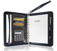 GraduatePro Porte Document A5 Organiseur de Conférence, Portefeuille Dossier avec Fermeture Éclair Noir