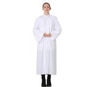 GraduatePro Toge Diplome Universitaire Graduation Gown Robe Adulte Tenue Costume Secondaire Maître Femme Homme Ecole Blanc