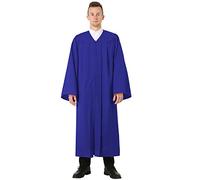 GraduatePro Toge Diplome Universitaire Graduation Gown Robe Adulte Tenue Costume Secondaire Maître Femme Homme Ecole Bleu Royal