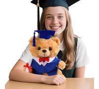 Graduation Bear 2025 - Adorable peluche de 25 cm - Avec chapeau de remise de diplôme - Idée cadeau pour les élèves du secondaire - Année de fin d'études 2025