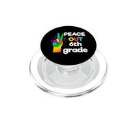 Graduation du dernier Jour de l'école de sixième et sixième année de Peace Out PopSockets PopGrip pour MagSafe