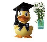 Graduation Duck Figurines-Bachelor , Graduation's Table Table Ducks | Mignon minuscules graduations canards gamin, graduations en caoutchouc résine de canard, artisanat de canard pour la fête