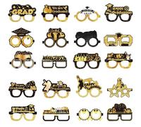 Graduation Glasses Class of 2025, Graduation Paper Eyeglasses Party Favors, Fun Photo Booth Eyewear Decor for Kids Boys Girls Classroom School College Kindergarten Preschool Celebration Supplies