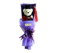 Graduation Memorial Artificial Flower Bear Bouquet - Ours Docteur pour la saison de remise de diplôme, bouquet, de fleurs de dessin animé, fête de remise de diplôme, cadeau de