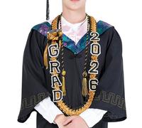 Graduation Necklace - 2026 Celebration Accessory, Tassel Garland with Class Year Pendant, Party Favor with Photo Booth Prop, Keepsake Ornament for College, High School, University Graduates