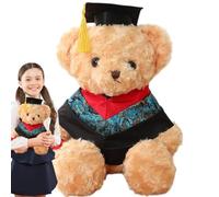 Graduation ours en peluche, animal en peluche de graduation | Oreiller mignon à lancer pour les,Animal en peluche en peluche de graduation avec un chapeau et des vêtements pour des amis