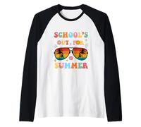 Graduation Scolaire 2025 Groovy Schools Out for Summer Manche Raglan