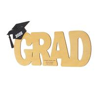 Graduation Signature - Board Guest Book for Parties | Rustic Backdrop with Grad Hat Design and Large Writing Space for Indoor Outdoor Home Yard Pool Backyard Wall Table Celebration Display Keepsake