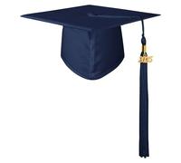 GraduationMall Chapeau de Diplomé pour Adultes avec Pendentif 2025, Chapeau Bachelier Graduation Université Lycée Unisexe