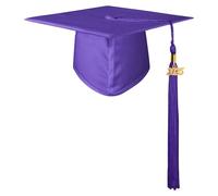 GraduationMall Chapeau de Diplomé pour Adultes avec Pendentif 2025, Chapeau Bachelier Graduation Université Lycée Unisexe Violet