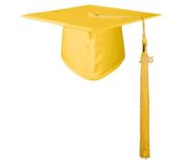 GraduationMall Chapeau de Diplomé pour Adultes avec Pendentif 2025, Chapeau Bachelier Graduation Université Lycée Unisexe Or