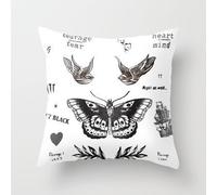 GraebnerSaleStore 18X 18inch Pastoral Style Cotton Linen Decorative Throw Pillow Cover Cushion Case New Tattoo ? La Harry H:314