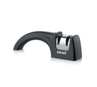 GRAEF aiguiseur de couteaux maueller PRONTO noir avec technologie d'aiguisage CrissCross, meules diamantées, faible enlèvement de matière