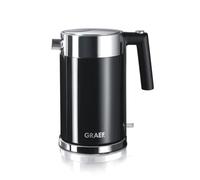 GRAEF Bouilloire en acier inoxydable WK 62 noire avec capacité de 1,5 litre, filtre anticalcaire en acier inoxydable, arrêt Lift-Off, marquage de la quantité de remplissage