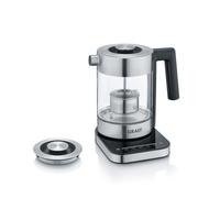 GRAEF Bouilloire en verre WK350, 1L, design premium, verre SCHOTT DURAN, réglage température, passoire à thé, LED, 2200W