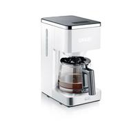 GRAEF Cafetière filtre FK401 Blanc avec fonction de maintien au chaud, fonction de pré-infusion, indicateur de niveau d'eau clair, volume de 10 tasses, technique d'infusion favorisant l'arôme, 1,25L