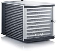 Déshydrateur automatique GRAEF DA510 en argent avec affichage de la minuterie, contrôle de la température, réglable de 30 à 70°C, écran clair, design de tiroir peu encombrant