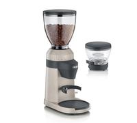 GRAEF EliteGrindX CM8011 Moulin à Café Électrique 128W, 350g & 75g, Broyeur Conique Inox, 40 Niveaux, LED, Porte-Filtre, Mouture Propre, Dipped-Sand