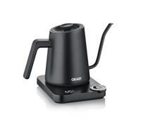 GRAEF Bouilloire pour-over GK502 - Réglage de la température et minuterie - Bec verseur col de cygne - 900 ml - Noir mat