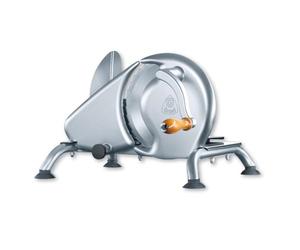 GRAEF Manuale H9 - Trancheuse manuelle universelle, tout en métal, lame inox ondulée Ø190 mm, épaisseur réglable 0-15 mm, idéale pour pain, charcuterie, fromage - Made in Germany