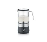 GRAEF MS802EU - Emulsionneur à lait, électrique, jusqu'à 500ml de mousse de lait de qualité barista, pot en verre amovible, 5 programmes, arrêt automatique, écran tactile, noir