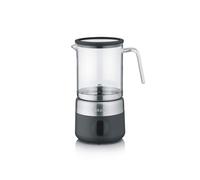 GRAEF MS802EU - Emulsionneur à lait, électrique, jusqu'à 500ml de mousse de lait de qualité barista, pot en verre amovible, 5 programmes, arrêt automatique, écran tactile, noir