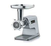 GRAEF Multiwolf FW 500 - Hachoir à viande 2500 W, boîtier métal, protection contre surcharges, affichage numérique, nettoyage facile, faible résidu, idéal viande, couleur argentée