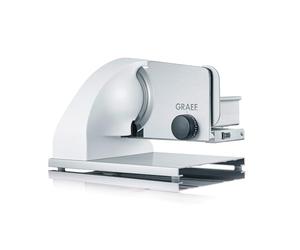 Graef sks901eu Electric 185 W Aluminium Stainless Steel, White Slicer Freiraumschneider (230 V, 50 Hz, Aluminium, Stainless Steel, White, 335 mm, 450 mm