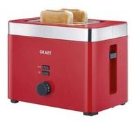 Graef TO63EU Grille-pain avec grille spéciale viennoisieries rouge, acier inoxydable Acier inoxydable G