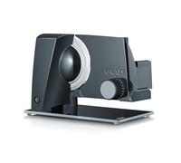 GRAEF Trancheuse STYLE S12002 noire, lame ondulée inox, coupe réglable 0-20 mm, plaque verre, sécurité, nettoyage rapide