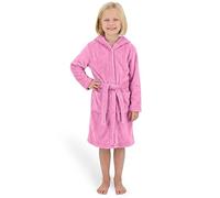 Gräfenstayn Peignoir de Bain Enfant & Adolescent en Polaire avec Bouton et Capuche - Certifie OEKO-TEX 100 - Peignoir Douillet pour Garcons & Filles