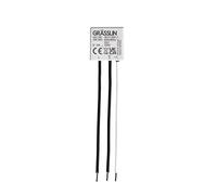 Grässlin 49.01.0001.1 Trim 100 Variateur encastré avec fonction mémoire, pour lampes LED, halogènes et à incandescence, montage encastré, détection automatique de charge, parfait pour les mises à