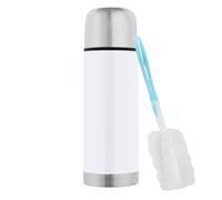 GRÄWE Bouteille isotherme 350 ml, bouteille en acier inoxydable, thermos, bouteille isotherme pour le voyage avec gobelet, anti-fuite, passe au lave-vaisselle, blanc
