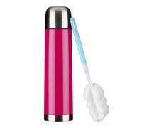 GRÄWE Bouteille isotherme, en acier inoxydable, 1 l, bouteille isotherme pour les déplacements avec gobelet, anti-fuite, passe au lave-vaisselle, rose