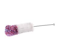 GRÄWE Brosse de nettoyage pour bouteilles Sodastream, 35 cm, pour bouteilles en verre, vases, poignée en acier inoxydable, tête en coton, passe au lave-vaisselle, nettoyeur de bouteilles long et