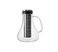 GRÄWE Cold Brew Coffee Maker 1,5 l - Cafetière avec carafe en verre borosilicate et filtre en acier inoxydable - Verseuse à froid pour café, café glacé - Machine à thé froide 6 tasses