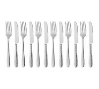 GRÄWE Couverts à dessert Gand, 12 pièces, pour 6 personnes, passent au lave-vaisselle, set de couverts pour apéritifs et gâteaux, petits couteaux de table, acier inoxydable