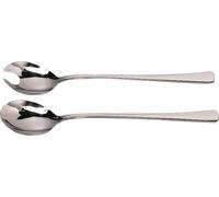 GRÄWE® Couverts à salade 2 pcs. cuillère à salade + fourchette à salade acier inoxydable, série Würzburg, L = 25 cm