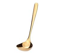GRÄWE Cuillère à sauce dorée en acier inoxydable poli