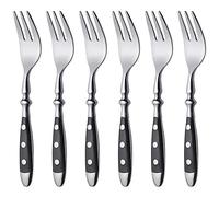 Gräwe Ensemble de 6 fourchettes à gâteaux en acier inoxydable 18/10, série Nuremberg