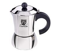 GRÄWE Espressokocher aus acier affiné (0% Aluminium), Inhalt ca. 300 ml