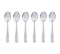 GRÄWE Lino Lot de 6 cuillères à expresso en acier inoxydable - Cuillère à café - Cuillère à moka - Mini cuillère à dessert - Passe au lave-vaisselle - Pour 6 personnes - Idéal pour expresso, café