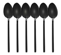 GRÄWE Lisbonne Lot de 6 cuillères à soupe avec revêtement en titane, acier inoxydable, noir et moderne