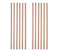 GRÄWE Lot de 12 pailles argentées en acier inoxydable - Passent au lave-vaisselle - Réutilisables