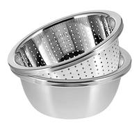 GRÄWE Lot de 2 passoires et bols en acier inoxydable Ø 20 cm