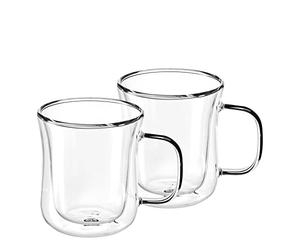 GRÄWE Lot de 2 verres thermiques à double paroi avec anse 250 ml