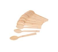 GRÄWE Lot de 25 cuillères jetables en bambou 16,5 cm